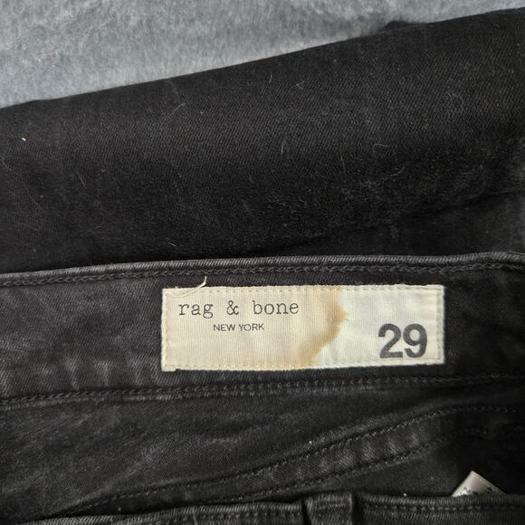 Rag & Bone Black Ankle Skinny Jeans Size 29 - Picture 4 of 6